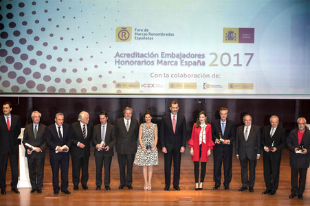 Ernennung der Embajadores Honorarios de la Marca Espana 2017 in Madrid