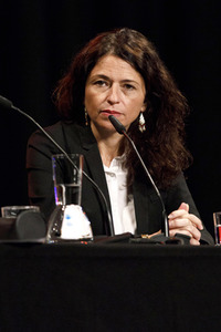 Karine Tuil und Marie Bäumer auf der lit.Cologne 2017 in Köln