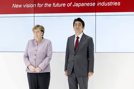 CeBIT Rundgang der Bundeskanzlerin Merkel in Hannover