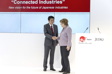 CeBIT Rundgang der Bundeskanzlerin Merkel in Hannover