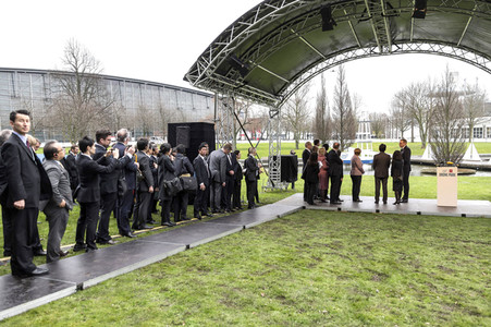 CeBIT Rundgang der Bundeskanzlerin Merkel in Hannover