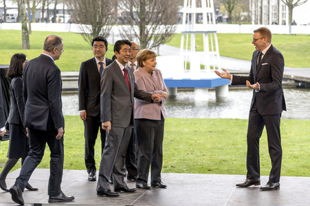 CeBIT Rundgang der Bundeskanzlerin Merkel in Hannover