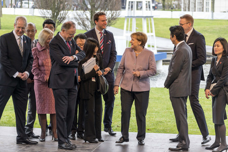 CeBIT Rundgang der Bundeskanzlerin Merkel in Hannover