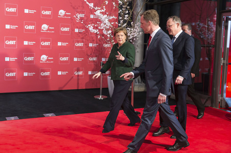 Eröffnung der CeBIT 2017 in Hannover