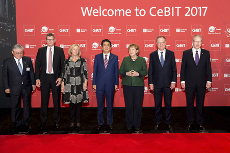Eröffnung der CeBIT 2017 in Hannover