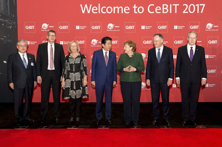 Eröffnung der CeBIT 2017 in Hannover