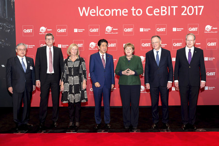 Eröffnung der CeBIT 2017 in Hannover