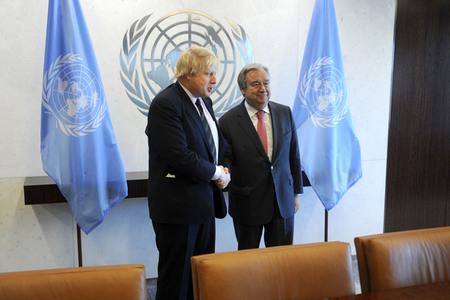 Boris Johnson bei den Vereinten Nationen in New York