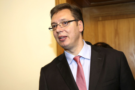 Aleksandar Vucic in Wien