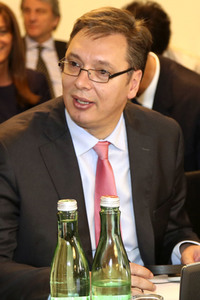 Aleksandar Vucic in Wien
