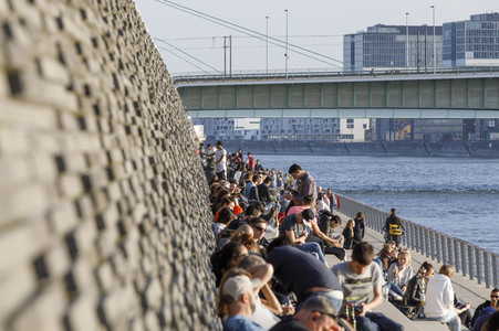 Am Rheinboulevard in Köln