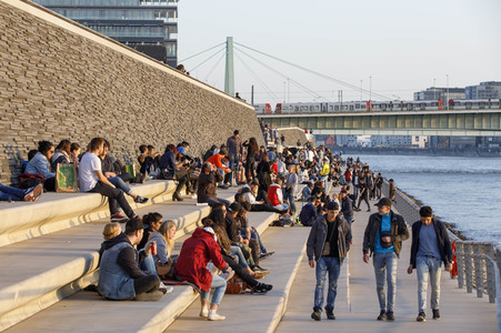 Am Rheinboulevard in Köln
