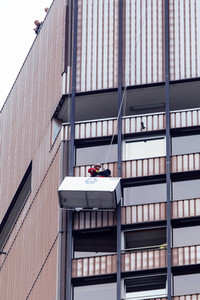 Rettungseinsatz im Kölner Unicenter 42. Stock