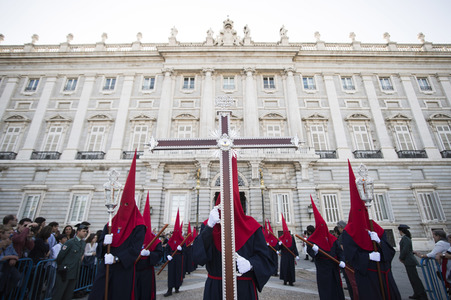 Procesion del Cristo de los Alabarderos in Madrid
