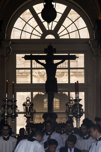 Procesion del Cristo de los Alabarderos in Madrid