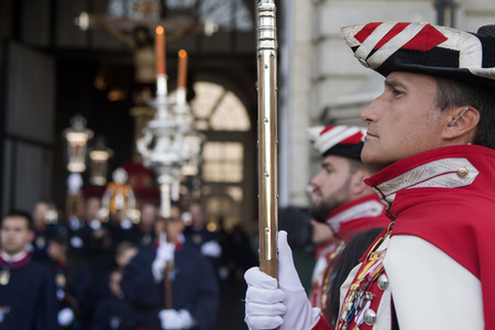 Procesion del Cristo de los Alabarderos in Madrid