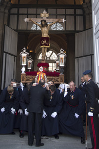 Procesion del Cristo de los Alabarderos in Madrid