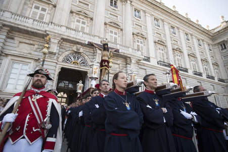 Procesion del Cristo de los Alabarderos in Madrid