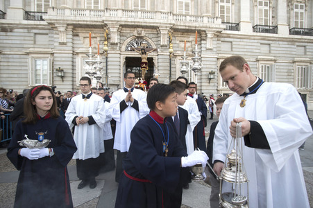 Procesion del Cristo de los Alabarderos in Madrid