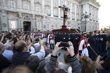 Procesion del Cristo de los Alabarderos in Madrid