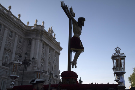 Procesion del Cristo de los Alabarderos in Madrid