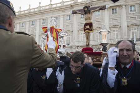 Procesion del Cristo de los Alabarderos in Madrid