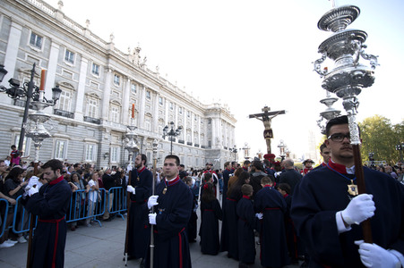 Procesion del Cristo de los Alabarderos in Madrid
