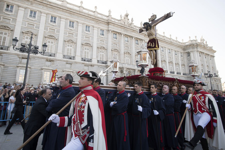 Procesion del Cristo de los Alabarderos in Madrid