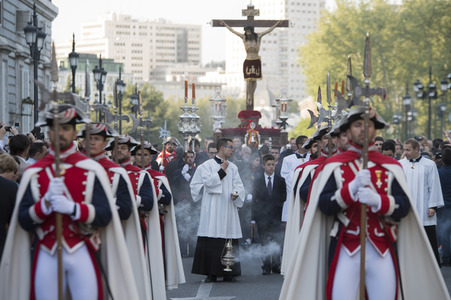 Procesion del Cristo de los Alabarderos in Madrid