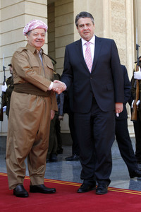 Masud Barzani empfängt Sigmar Gabriel in Erbil
