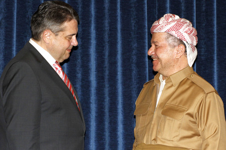 Masud Barzani empfängt Sigmar Gabriel in Erbil
