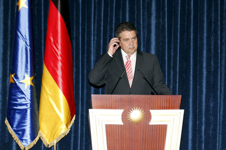 Masud Barzani empfängt Sigmar Gabriel in Erbil