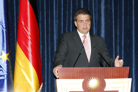 Masud Barzani empfängt Sigmar Gabriel in Erbil