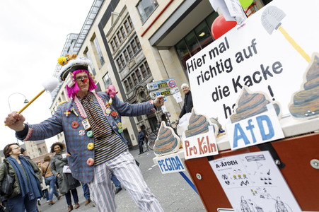Demonstrationen gegen den AfD Bundesparteitag in Köln