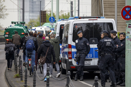 AfD-Parteitag Vorbereitung in Köln