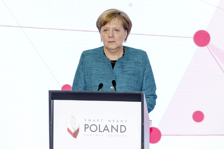 Eröffnungsrundgang der Bundeskanzelerin auf der Hannover Messe 2017