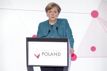 Eröffnungsrundgang der Bundeskanzelerin auf der Hannover Messe 2017