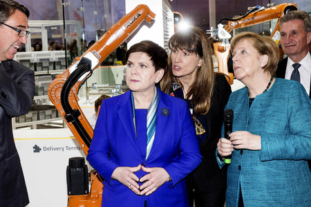 Eröffnungsrundgang der Bundeskanzelerin auf der Hannover Messe 2017