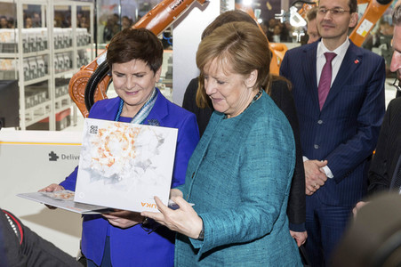 Eröffnungsrundgang der Bundeskanzelerin auf der Hannover Messe 2017