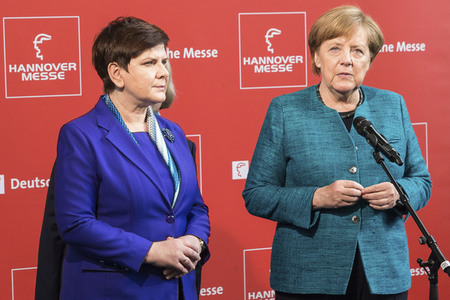 Eröffnungsrundgang der Bundeskanzelerin auf der Hannover Messe 2017