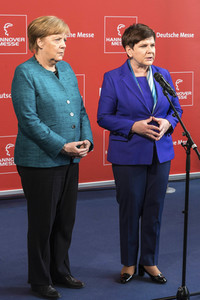 Eröffnungsrundgang der Bundeskanzelerin auf der Hannover Messe 2017