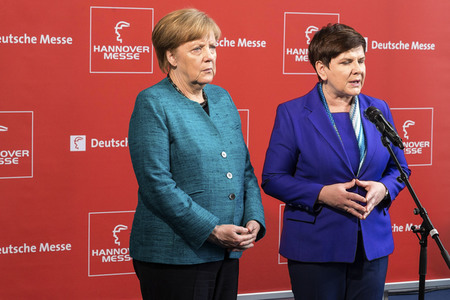 Eröffnungsrundgang der Bundeskanzelerin auf der Hannover Messe 2017