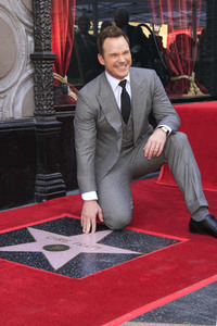 Chris Pratt erhält einen Stern auf dem Hollywood Walk of Fame in Los Angeles