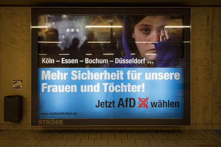 Wahlplakat der AfD in Köln