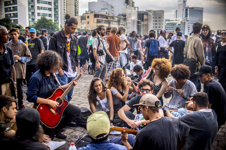 Hanf-Parade in Sao Paulo