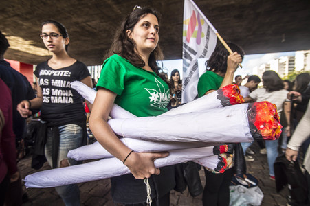 Hanf-Parade in Sao Paulo