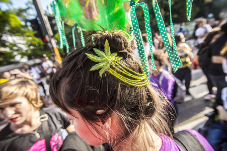 Hanf-Parade in Sao Paulo