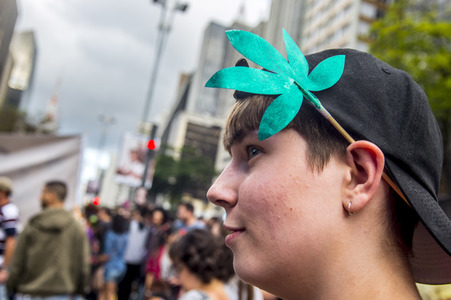 Hanf-Parade in Sao Paulo