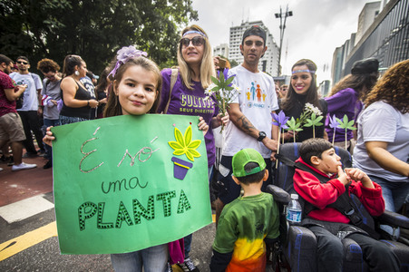 Hanf-Parade in Sao Paulo