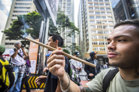 Hanf-Parade in Sao Paulo